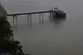 High tide view of Clevedon Pier.