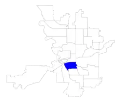 Location within the city of Spokane