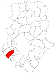 Location in Ilfov County