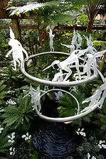 Cavorting Clown Fountain. 7'x7'x10', Atlanta Botanical Garden, 2007.