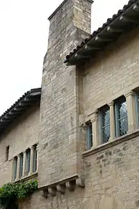 The chimney of Hôtel des Monnaies, Cluny, France