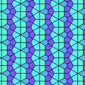 6 co-uniform tiling with hexagonal cells