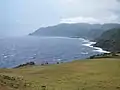 Fields along the coast