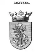 version of the arms of the Dalmatian branch published in Wappenbuch des Königreichs Dalmatien (1873)