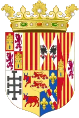 Coat of arms after her second marriage (1519-1536)
