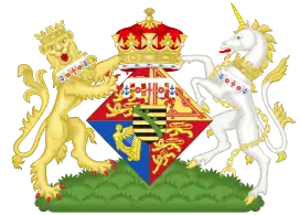 Marie's coat of arms as a British princess