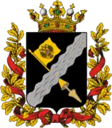 Coat of arms of the Terek Oblast (1860–1920), of which North Ossetia was formerly contained in.