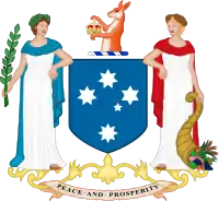 Coat of arms of Victoria (1910–1953)