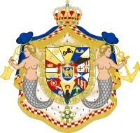 Arms of Joseph Bonaparte, as King of Naples.