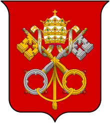 The coat of arms of the Holy See