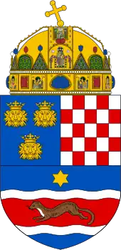 As part of the arms of Triune Kingdom (1868-1918).