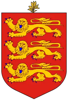 Coat of arms of Guernsey, part of the Bailiwick of Guernsey