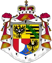 Arms of dominion of the Prince of Liechtenstien, Hans Adam II