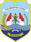 Former emblem of North Kalimantan (2014–2021) as per North Kalimantan Governor Regulation No. 4/2014.