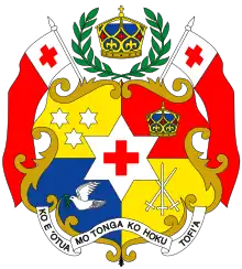 Arms of dominion of the King of Tonga, Tupou VI