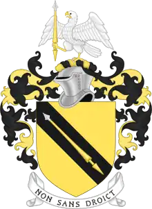 Family arms, granted in 1596