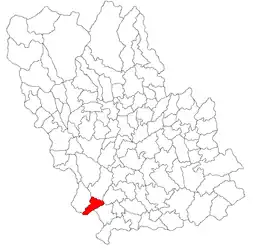 Location in Prahova County