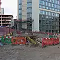 Groundworks for Code Sheffield under construction, April 2022