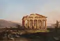 The temples at Paestum in evening light