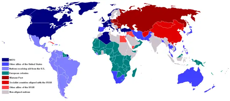 Image 16The world map of military alliances during the Cold War in 1959 (from 1950s)