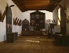 Interior, San Jose de Gracia, 1943. John Collier photo.