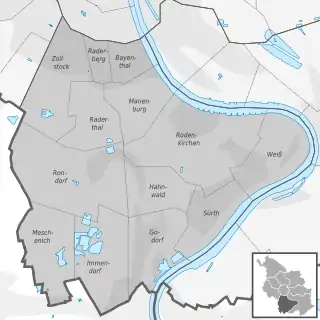 District map of Rodenkirchen