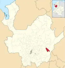 Location of the municipality and town of Caracolí in the Antioquia Department of Colombia