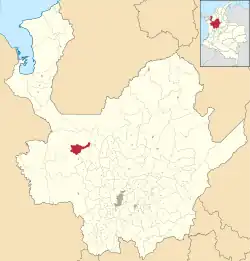 Location of the municipality and town of Uramita in the Antioquia Department of Colombia