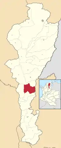 Location of the municipality and town of Pailitas in the Department of Cesar.