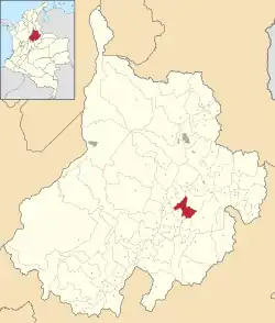 Location of the municipality and town of San Gil in the Santander  Department of Colombia.