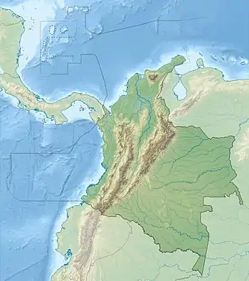 Map showing the location of Tarra Fault