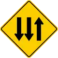 SP-43 Three lanes, two contraflow