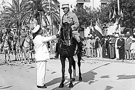 Colonel Gabriel Bougrain, commander of the 4th Tunisian Spahis Regiment and Commander of Arms. Sfax. 1934