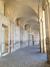 The colonnade.