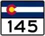 State Highway 145 marker