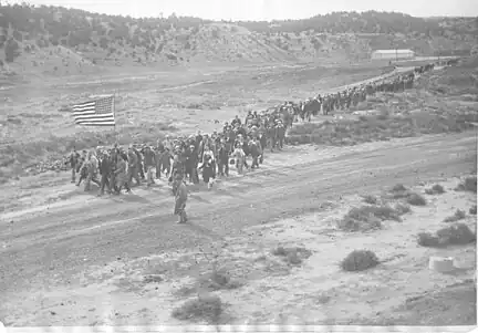 Striking workers & family marching earlier on November 3rd.