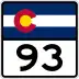 State Highway 93 marker