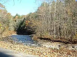 The Green River, flowing along the Colrain border