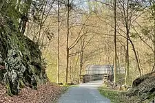Approaching the Ken Lockwood Gorge Bridge