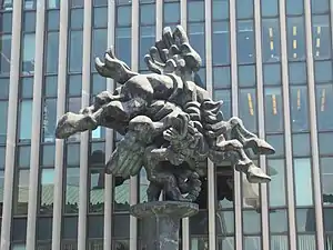 Bellerophon Taming Pegasus, by Jacques Lipchitz. 1977. Columbia University, New York