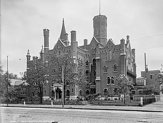 St. Francis Hospital, first hospital on the site