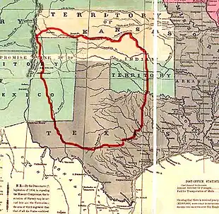 Image 23Comanchería, territory controlled by the Comaches, prior to 1850 (from History of Mexico)