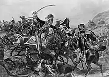 The capture of General Lefebvre-Desnouettes at the battle