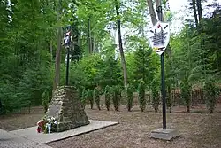 Memorial at the site of the German massacre of Poles committed during World War II