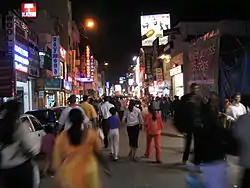 Night view of Commercial street