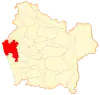 Map of Carahue commune in the Araucanía Region