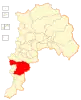 Map of the Casablanca commune in the Valparaíso Region