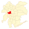 Map of Estación Central commune within Greater Santiago