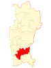 Location of Illapel commune in the Coquimbo Region