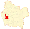 Map of Nueva Imperial commune in Araucanía Region